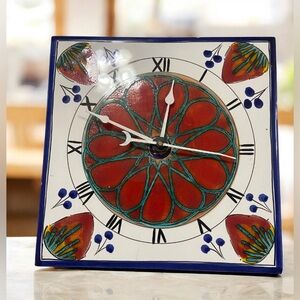 Made In Italy Strawberries Title Clock